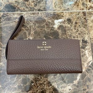New Kate Spade Brown Leather Wallet